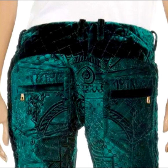 BALMAIN FABERGE RUNWAY VELVET PANTS FR 38 US 6 - Picture 4 of 15